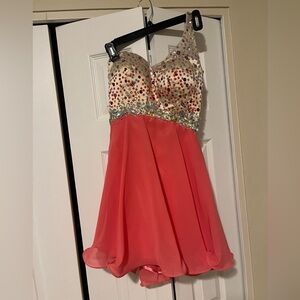 One Shoulder Homecoming Dress